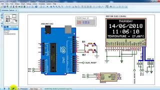 Arduino with DS3231 DS3232 and SSD1306 OLED  Simulation [upl. by Akym]