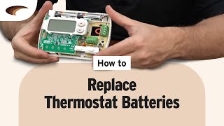 How to Replace Thermostat Batteries [upl. by Nairrod]