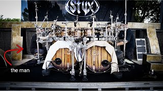 Drum Tech Shows Us Everything  STYX Todd Sucherman MARK PETROCELLI [upl. by Adnawad]