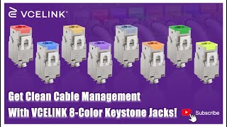 Product Review Get Clean Cable Management With VCELINK 8Color Keystone Jacks [upl. by Casady]