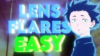 Improve Your AMVs with Realistic Lens Flares NO PLUGINS  AE Beginner Tutorial [upl. by Aekerly]