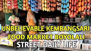 UNBELIEVABLE KEMBANGSARI FOOD MARKET BOYOLALI INDONESIA [upl. by Cornwall141]