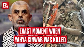 Hamas Chief Yahya Sinwars Final Moments Caught on Camera [upl. by Sonnnie932]