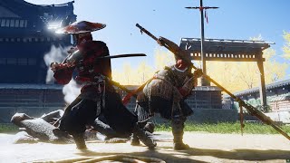 Red samurai  Aggressive Brutal Combat Gameplay  Ghost of tshushima directors cut ghostoftsushima [upl. by Noryb]