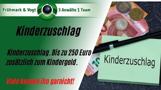 Kinderzuschlag Ab 2023 neben dem Kindergeld bis zu 250 Euro vom Staat [upl. by Wilen220]