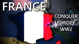 FRANCE in Roblox Conquer Europe WW2 [upl. by Nryhtak]