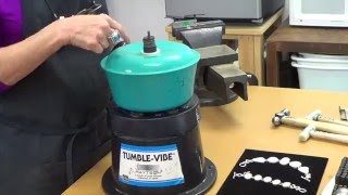 How to Use a Vibratory Tumbler to Polish Metal  Denver School of Metal Arts [upl. by Silvers]