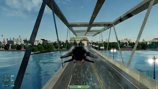 Sky Gamblers AS2  Performing A Herbst Maneuver Through A Bridge Canopy [upl. by Akerdal]