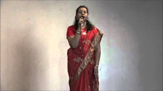 Siragu Tamil School  Bharathi Vizha 2016  Bharathidasan Song By Mrs Mahalakshmi Vijay [upl. by Ttennej]