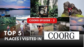 EP 2  Top 5 Places to visit in COORG  Roadtrip From Goa To Coorg [upl. by Mihcaoj]