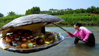 😱😱I was overjoyed when I pried open the giant clam and countless highquality pearls fascinated me [upl. by Asehr]