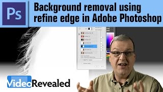 Background removal using refine edge in Adobe Photoshop [upl. by Iddet785]