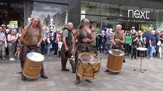 Clanadonia Scottish tribal band play quotYa Bassaquot live during 2017 Medieval Festival  4K UHD [upl. by Renferd]