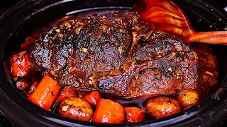 Slow Cooker Sunday Pork Roast Recipe  How to make pork pot roast [upl. by Aynos]