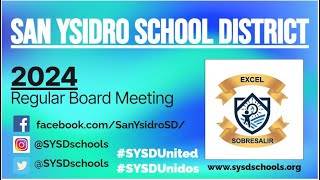 SYSD Board Meeting 8824 [upl. by Ebner332]