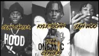 4100 ONE MIC CYPHER LYRICS  KYLE RICHH JENN CARTER JAH WOO [upl. by Arbuckle]