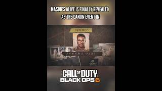 Only Legends Didnt Miss The Black Ops 2 Intro Which Revealed Masons Canon Fate 🗿🔥shorts cod bo6 [upl. by Aratnahs]