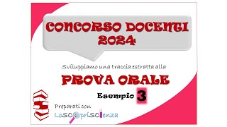 Lezione Simulata  concorso docenti 2024  Esempio 3 [upl. by Jankey434]