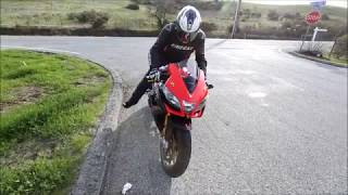 2010 Aprilia RSV4 Factory  Graves Exhaust Rev and Fly By [upl. by Nonac]