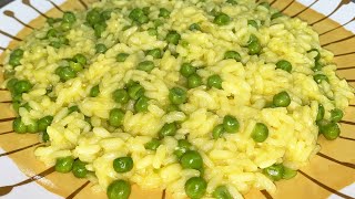 RISOTTO CON PISELLI E ZAFFERANO [upl. by Noled]