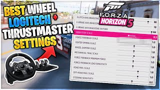 BEST Steering Wheel Settings For Forza Horizon 5 Thrustmaster TMX Logitech G29 G920 G27 G923 [upl. by Hnaht]