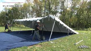 20 x 30 Classic Frame Tent  Installation Procedure [upl. by Atekan796]