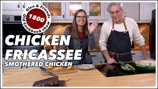 1800 Fricassee Of Chicken Recipe  Old Cook Book Show  Smothered Chicken [upl. by Rossen569]