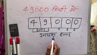 49000 Kaise Likhate Hain  Spelling hindi english mein  Hindi  Surendra khilery [upl. by Ormond]