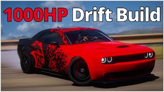 Forza Horizon 5  1000HP Dodge Challenger Hellcat DRIFT BUILD  TUNE [upl. by Viddah]