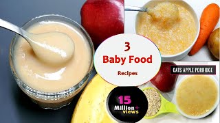 3 Baby food recipes  7 to 12 months baby food  Healthy amp tasty baby food [upl. by Ellersick659]