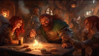 Beautiful Medieval Fantasy Tavern Medieval Inn  Fantasy Music and Ambience Cozy [upl. by Amak]