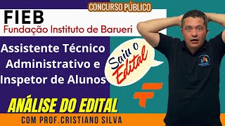 Concurso FIEB Fundação Instituto de Educação de Barueri  Assistente Administrativo e Inspetor [upl. by Olegnaleahcim]