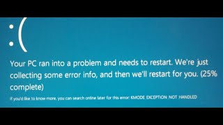 How to Fix KMODE EXCEPTION NOT HANDLED Blue Screen Error on Windows 10 [upl. by Dukey]