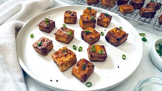 ExtraCrispy Baked Tofu Recipe [upl. by Adnauq]