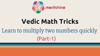 Learn to multiply two numbers quickly  Vedic Maths tricks [upl. by Atwahs]