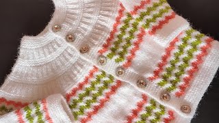 multi colour sweater design for baby boy baby boy sweater design baby sweater design knitting [upl. by Aitnwahs]