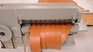 Leather Strap Cutting Machine Demo [upl. by Nyahs291]