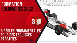 Tutoriel Solidworks  3 Règles fondamentales pour des esquisses parfaites et stables dans Solidworks [upl. by Damour]