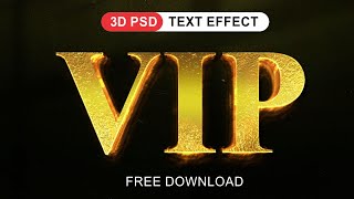 How to make 3D Gold Text Effect in photoshop  PSD File Free Download  Page  231 [upl. by Olivette]