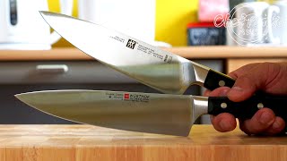 Zwilling Pro VS Wusthof Ikon Classic Chefs Knife  Zwilling J A Henckels [upl. by Alyakcim]