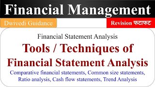 Techniques of Financial Statement Analysis Comparative Cashflow Common Size Statements Financial [upl. by Thgiled]