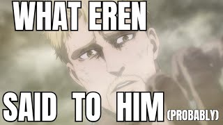 What Eren said to Reiner in Paths probably [upl. by Kresic904]