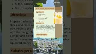 Mango Banana and Coconut Milk Smoothie  Coconut milk banana smoothie recipe Shorts [upl. by Aenet260]