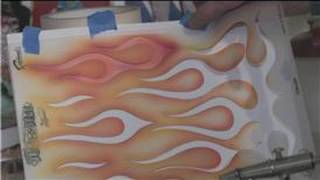 Airbrushing Techniques  How to Airbrush Flames [upl. by Gardal]