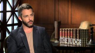 The Judge Jeremy Strong Official Movie Interview  ScreenSlam [upl. by Enowtna]