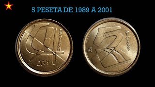 5 pesetas 1989 a 2001 [upl. by Sheila]