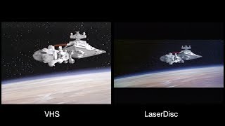 VHS vs LaserDisc Star Wars [upl. by Ydaf]