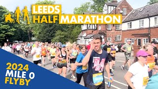 Leeds Half Marathon  Fly By  All Runners [upl. by Gastineau]