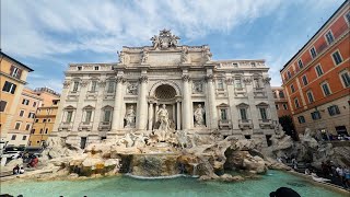 Trevi Fountain  Rome  Travel Europe with Sambat [upl. by Ettenim]