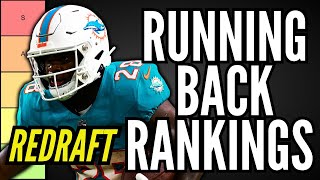 Top 40 RB Rankings Tier List  2024 Fantasy Football [upl. by Alemaj702]